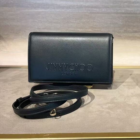 Jimmy Choo Black JC avenue Leather Crossbody bag - Picture 1 of 5